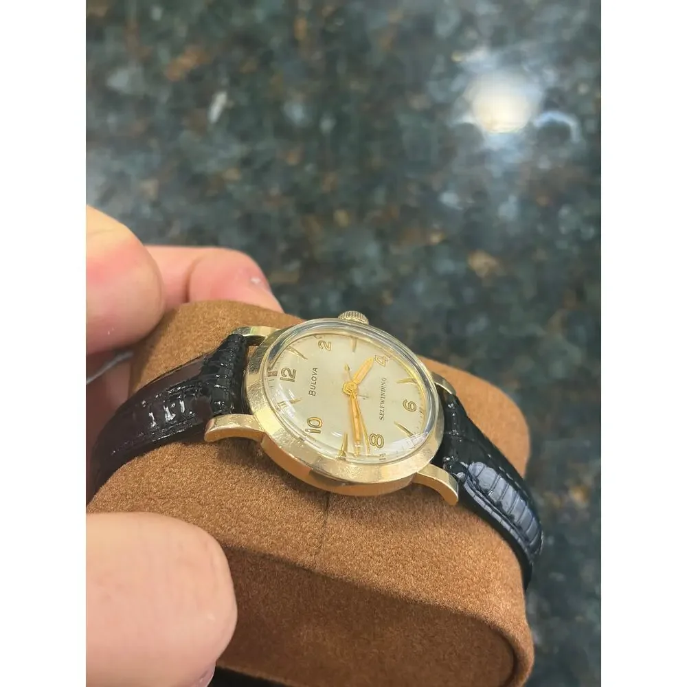 Vintage Bulova Self-Winding Watch 10K Gold-Filled Classic Mid-Century Style